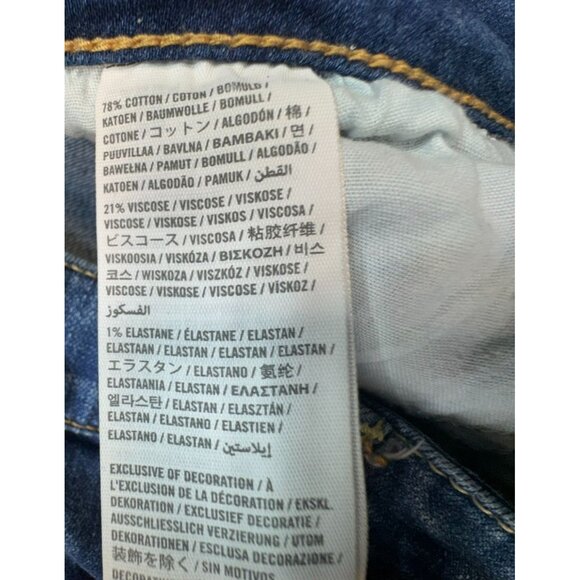 Hollister Womens Distressed Skinny Jeans W27 L33 Blue Denim - Picture 3 of 13